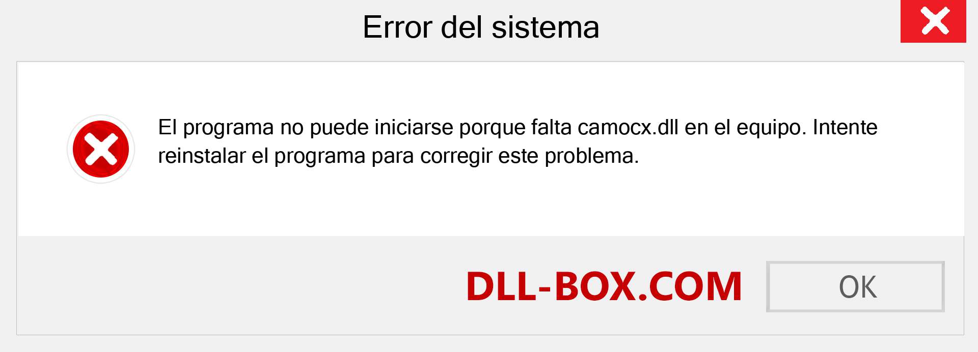 ¿Falta el archivo camocx.dll ?. Descargar para Windows 7, 8, 10 - Corregir camocx dll Missing Error en Windows, fotos, imágenes