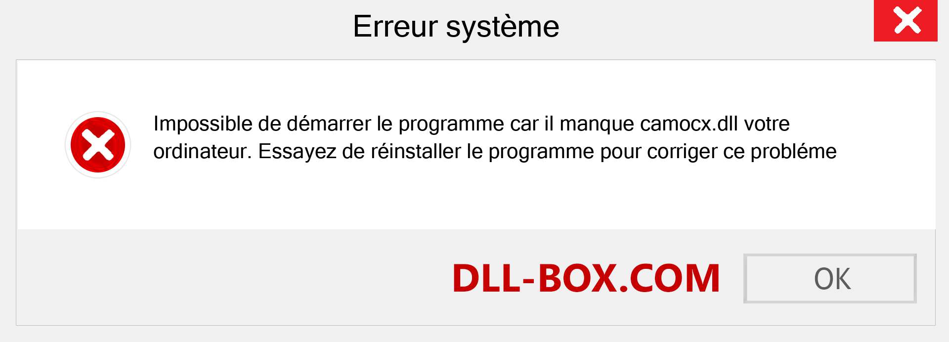 Le fichier camocx.dll est manquant ?. Télécharger pour Windows 7, 8, 10 - Correction de l'erreur manquante camocx dll sur Windows, photos, images